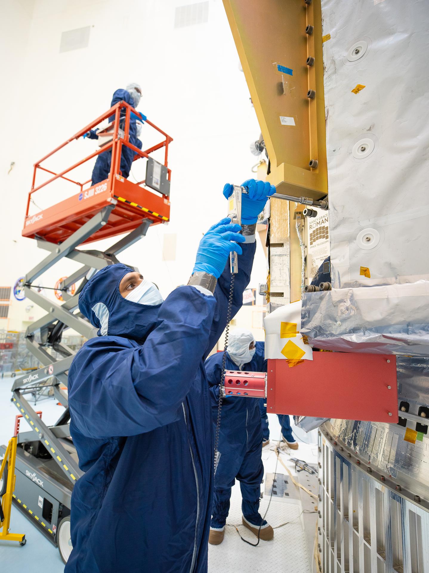A NASA Kennedy Space Center image associated with the Roman Space Telescope mission